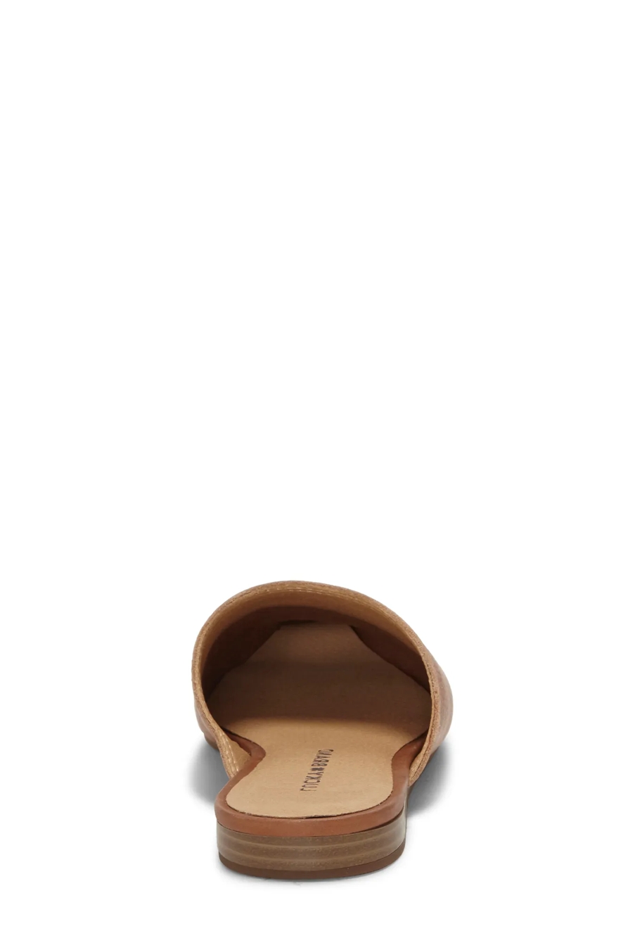 BAREISHA LEATHER FLAT SLIDES, image 4