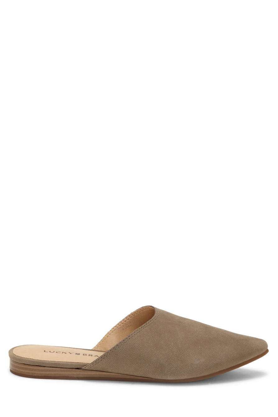 BAREISHA LEATHER FLAT SLIDES, image 2