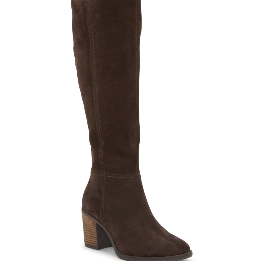 Lucky Brand Bonnay Knee-High Wide Calf Boot - Women's Pants Denim Bootcut Jeans