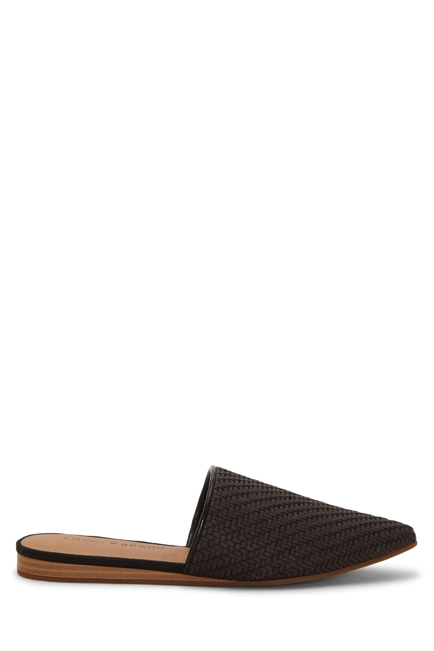 BRADELL LEATHER FLAT SLIDES, image 2