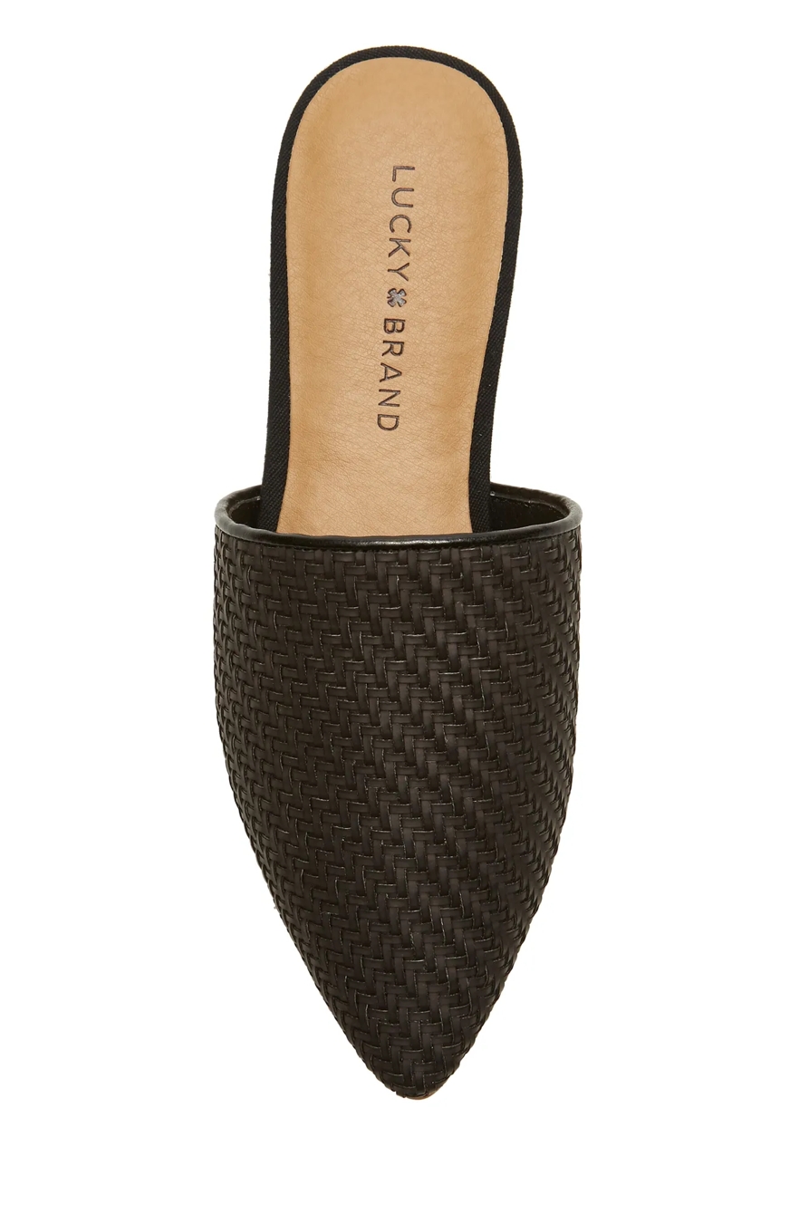 BRADELL LEATHER FLAT SLIDES, image 4