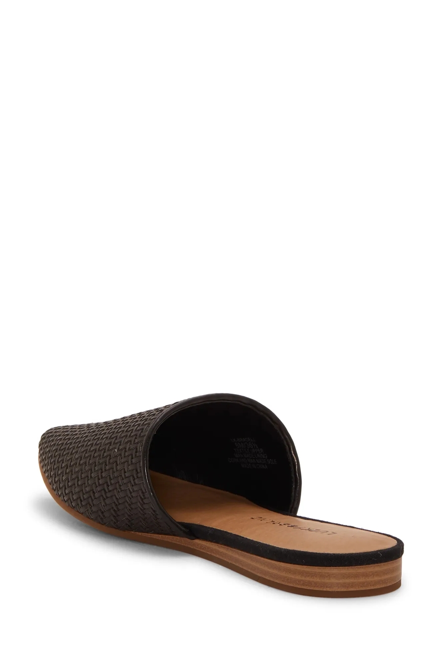 BRADELL LEATHER FLAT SLIDES, image 6