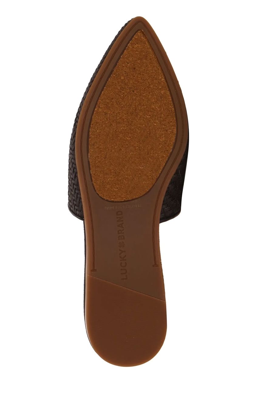 BRADELL LEATHER FLAT SLIDES, image 8