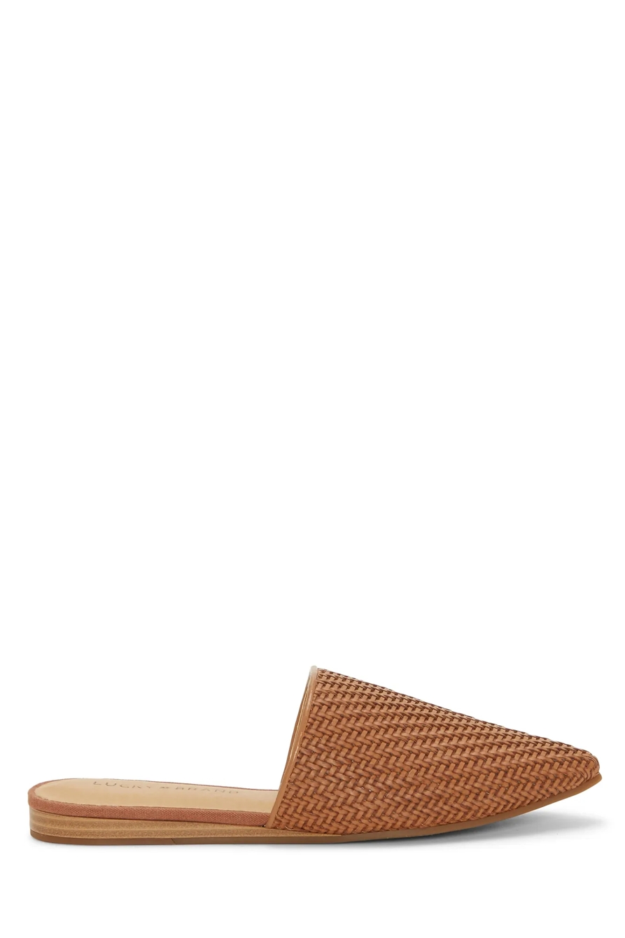 BRADELL LEATHER FLAT SLIDES, image 2