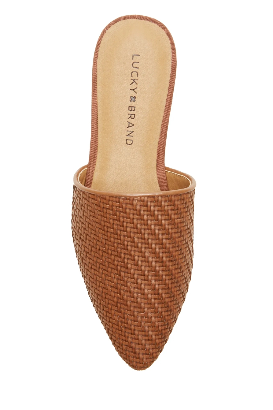 BRADELL LEATHER FLAT SLIDES, image 4