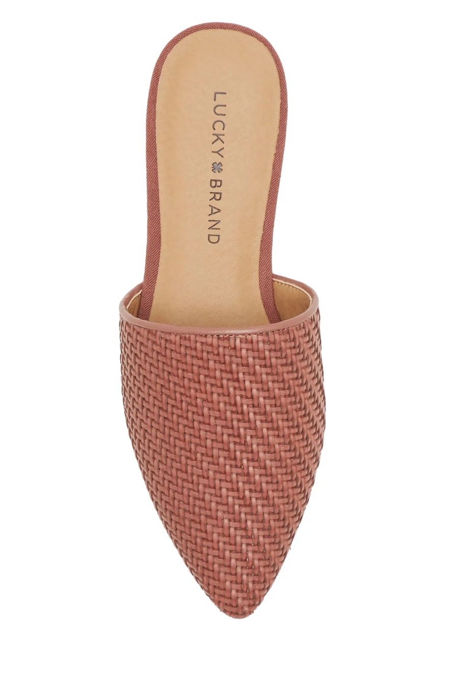 BRADELL LEATHER FLAT SLIDES, image 4