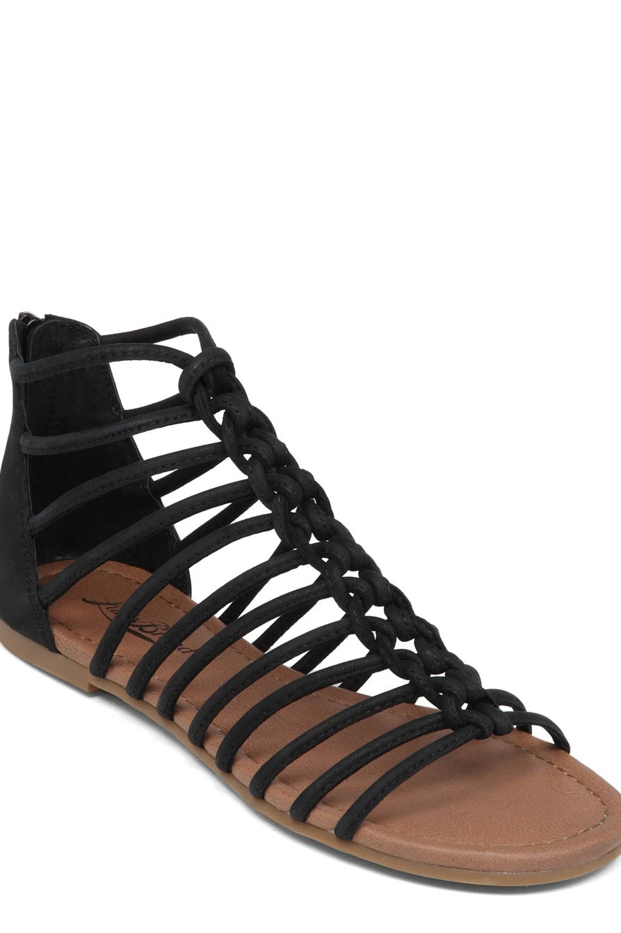 CASMETT LEATHER FLAT SANDALS, image 1