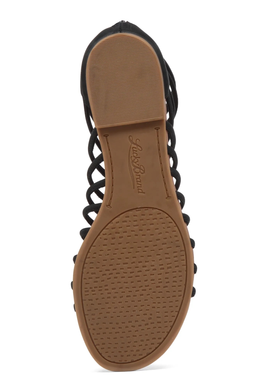 CASMETT LEATHER FLAT SANDALS, image 6