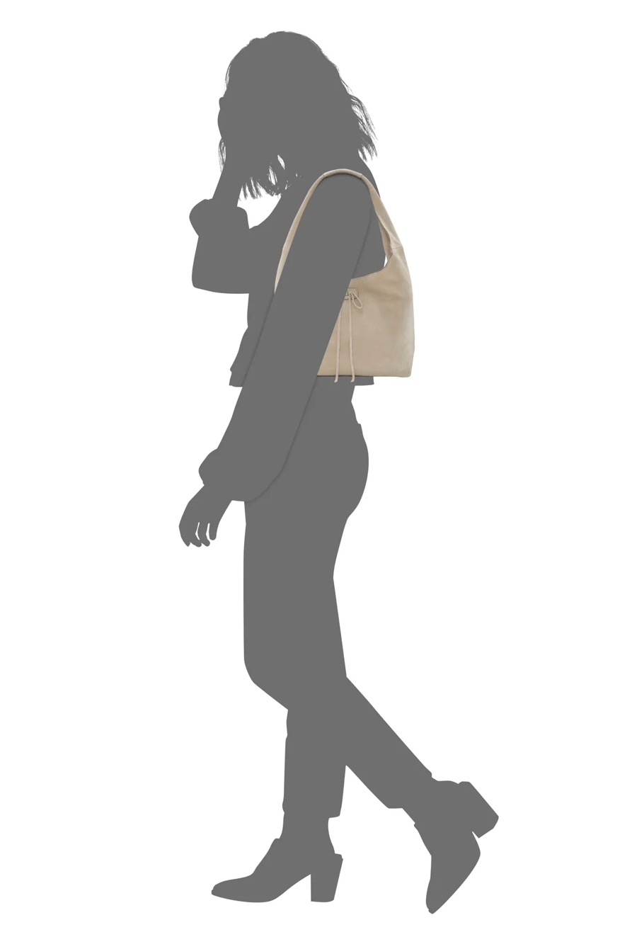 CLEM MINI SUEDE HOBO BAG, image 4