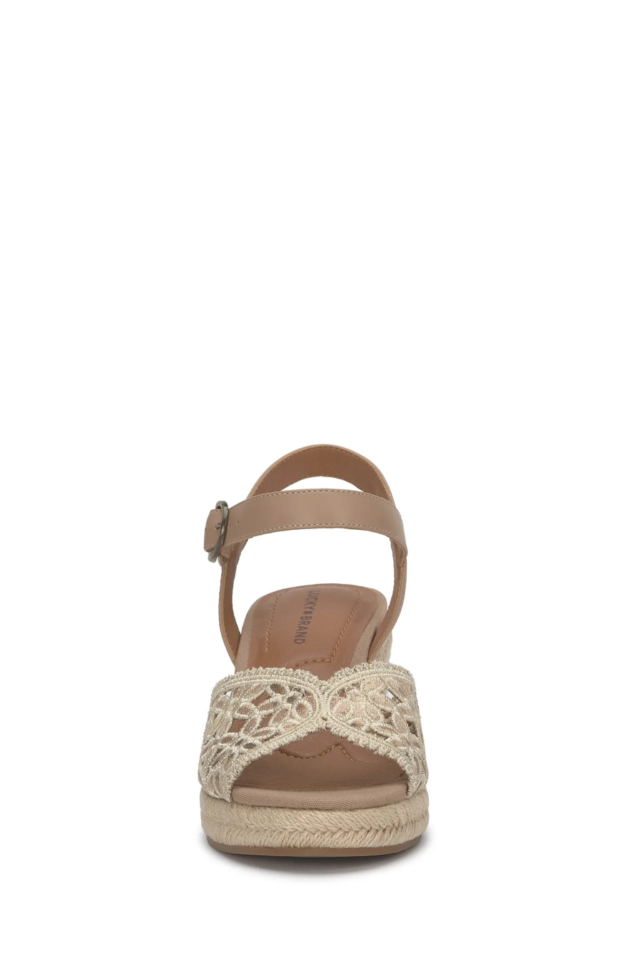 Coyna Floral Espadrille Wedge Sandal, image 3