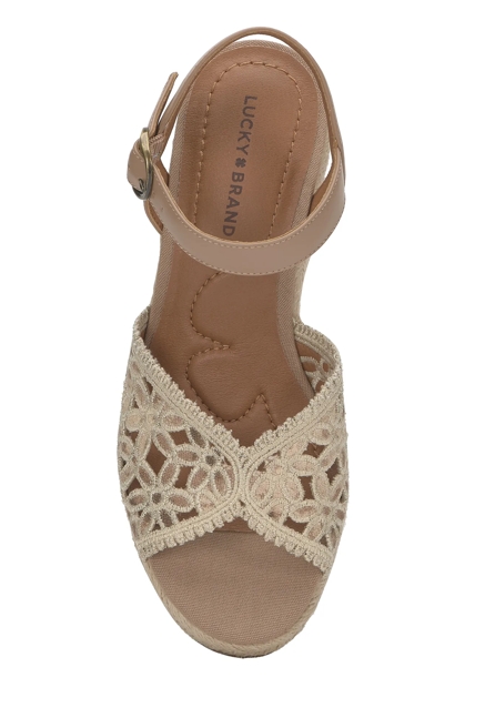 Coyna Floral Espadrille Wedge Sandal, image 4