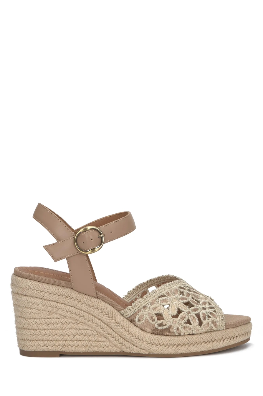 Coyna Floral Espadrille Wedge Sandal, image 5