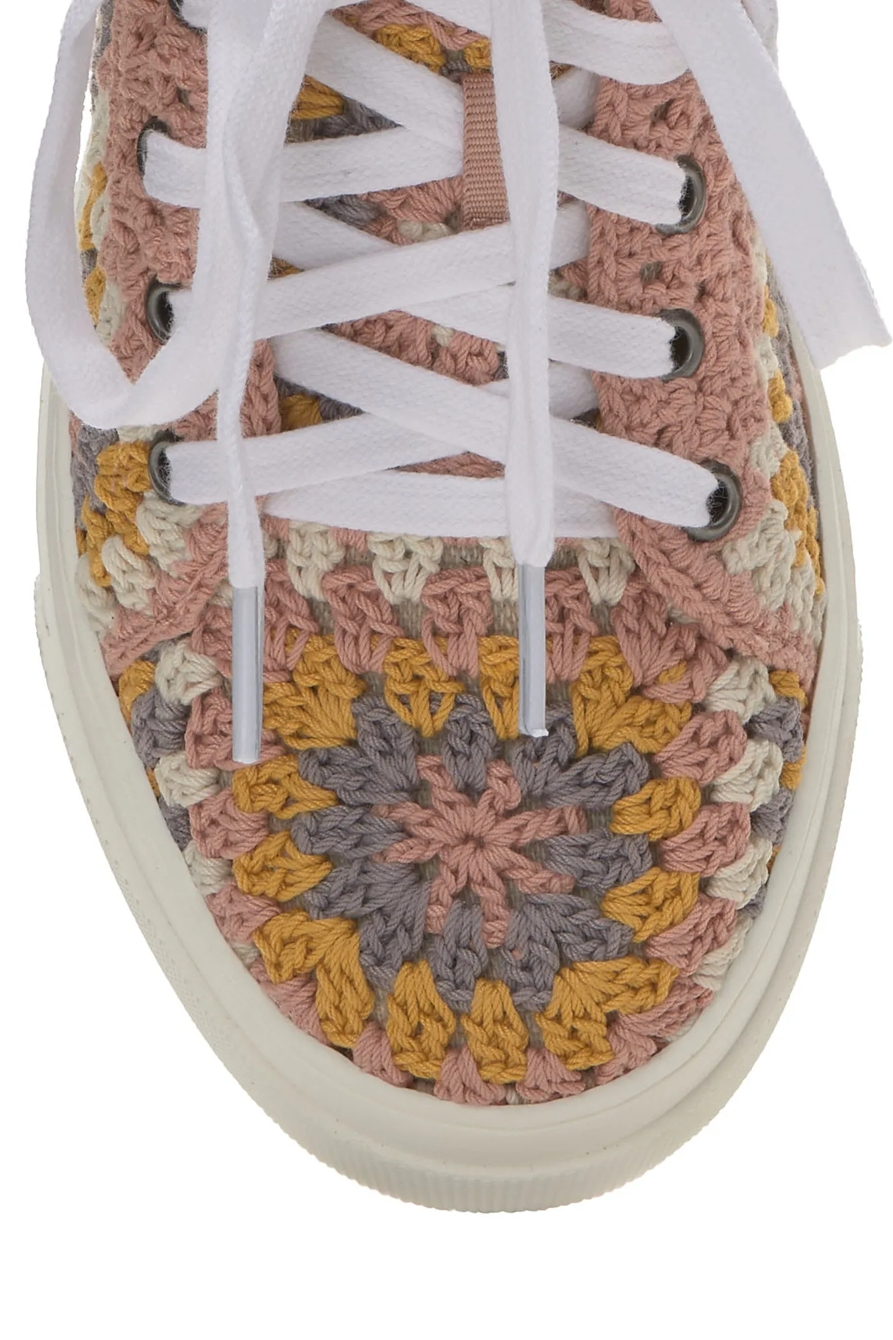CURLA CROCHET HIGH TOP SNEAKER, image 9