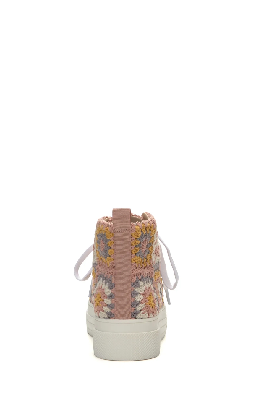 CURLA CROCHET HIGH TOP SNEAKER, image 2