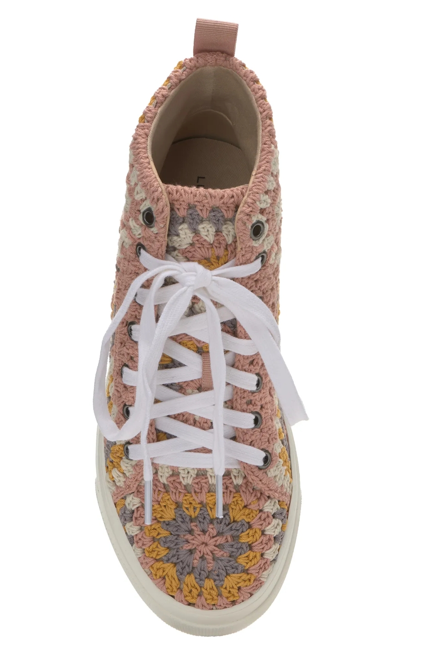 CURLA CROCHET HIGH TOP SNEAKER, image 5