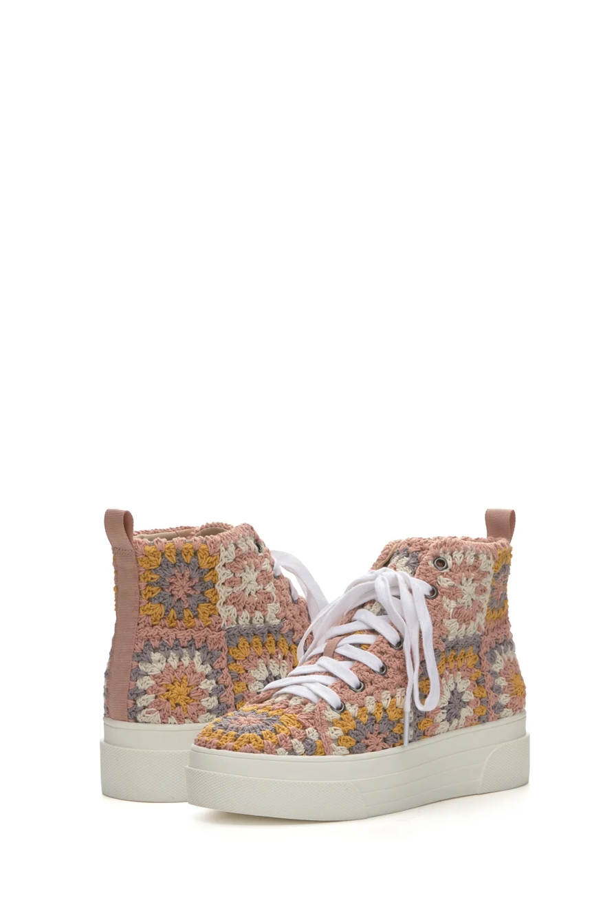 CURLA CROCHET HIGH TOP SNEAKER, image 6