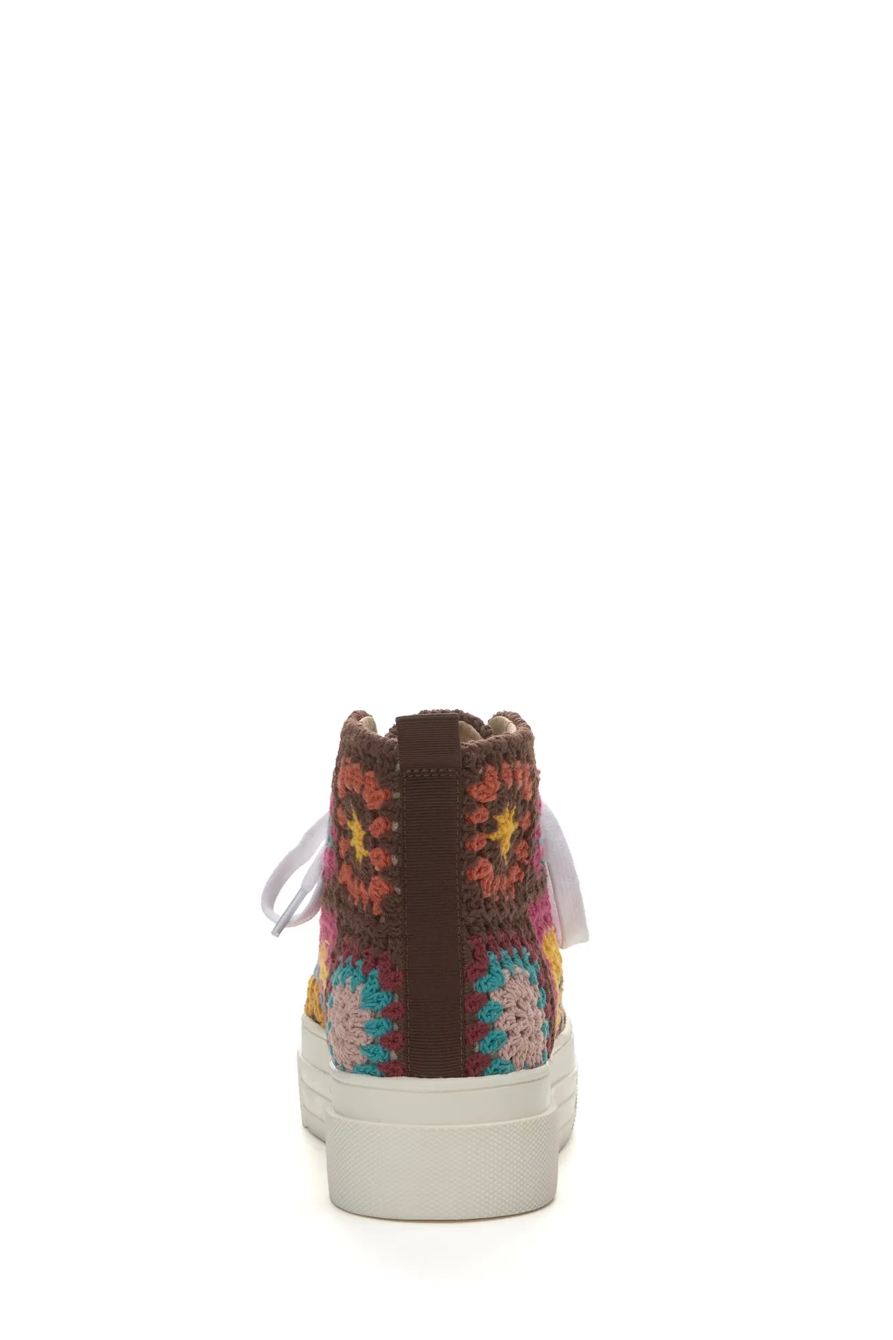 CURLA CROCHET HIGH TOP SNEAKER, image 2