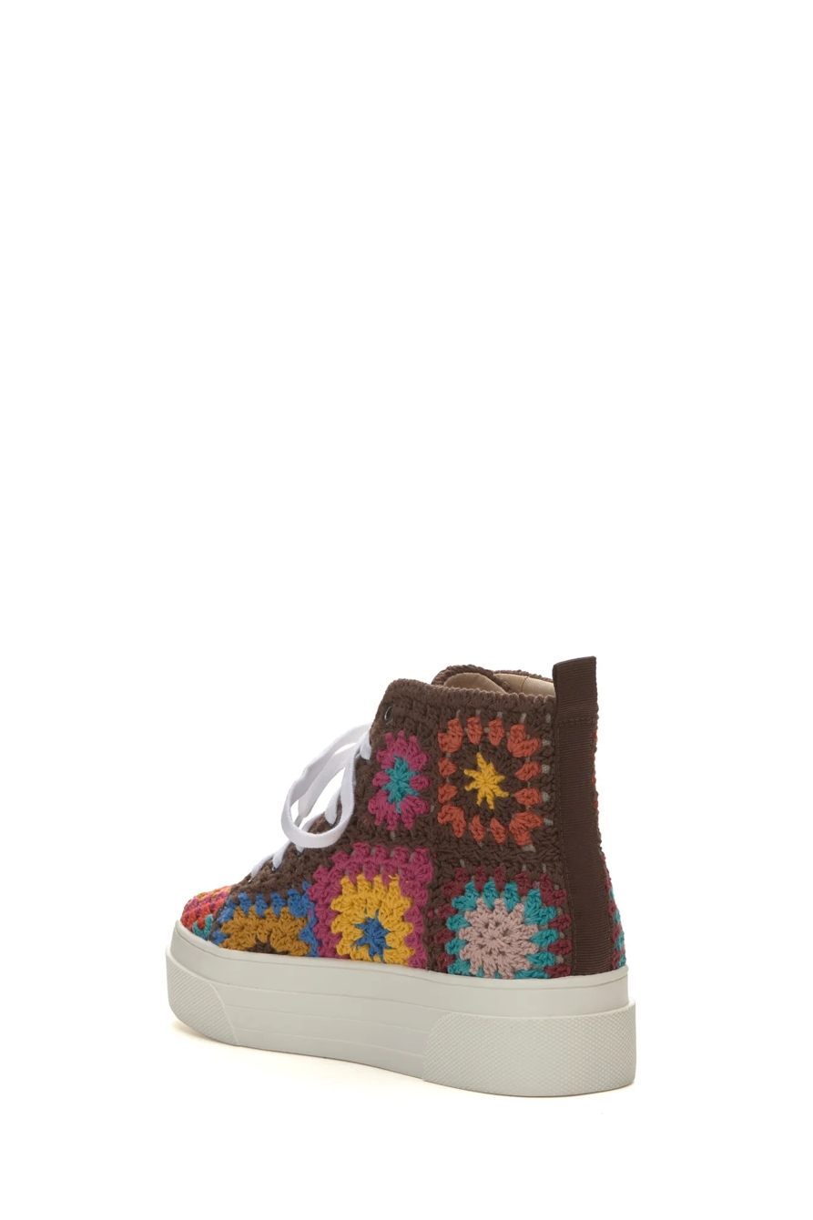 CURLA CROCHET HIGH TOP SNEAKER, image 4