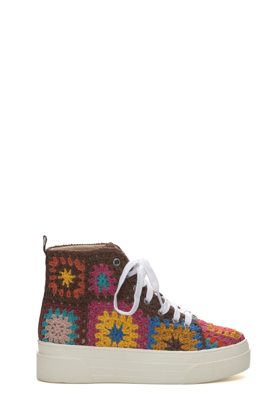 CURLA CROCHET HIGH TOP SNEAKER, image 7