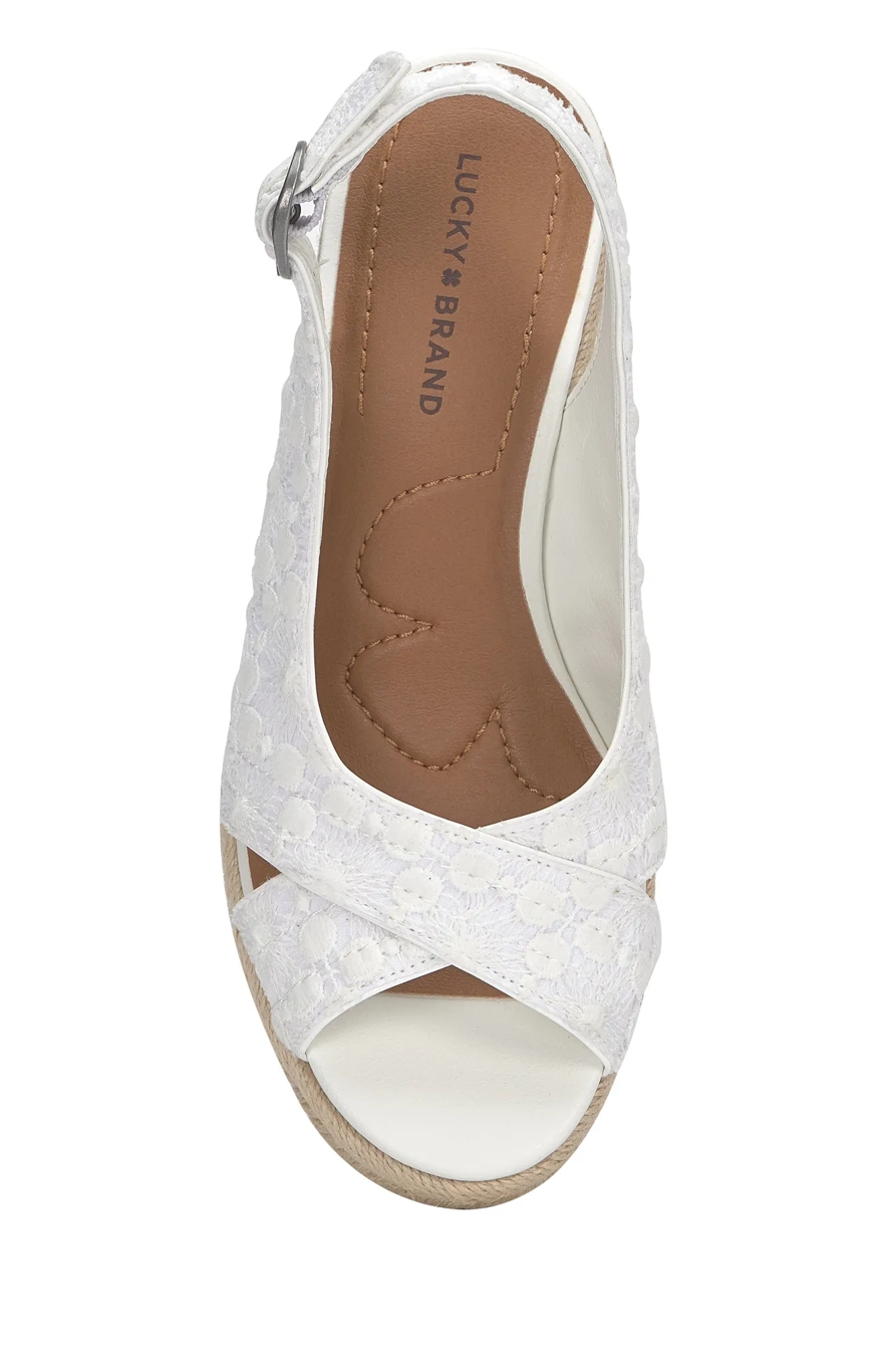 Cyrila Embroidered Espadrille Wedge Sandal, image 4