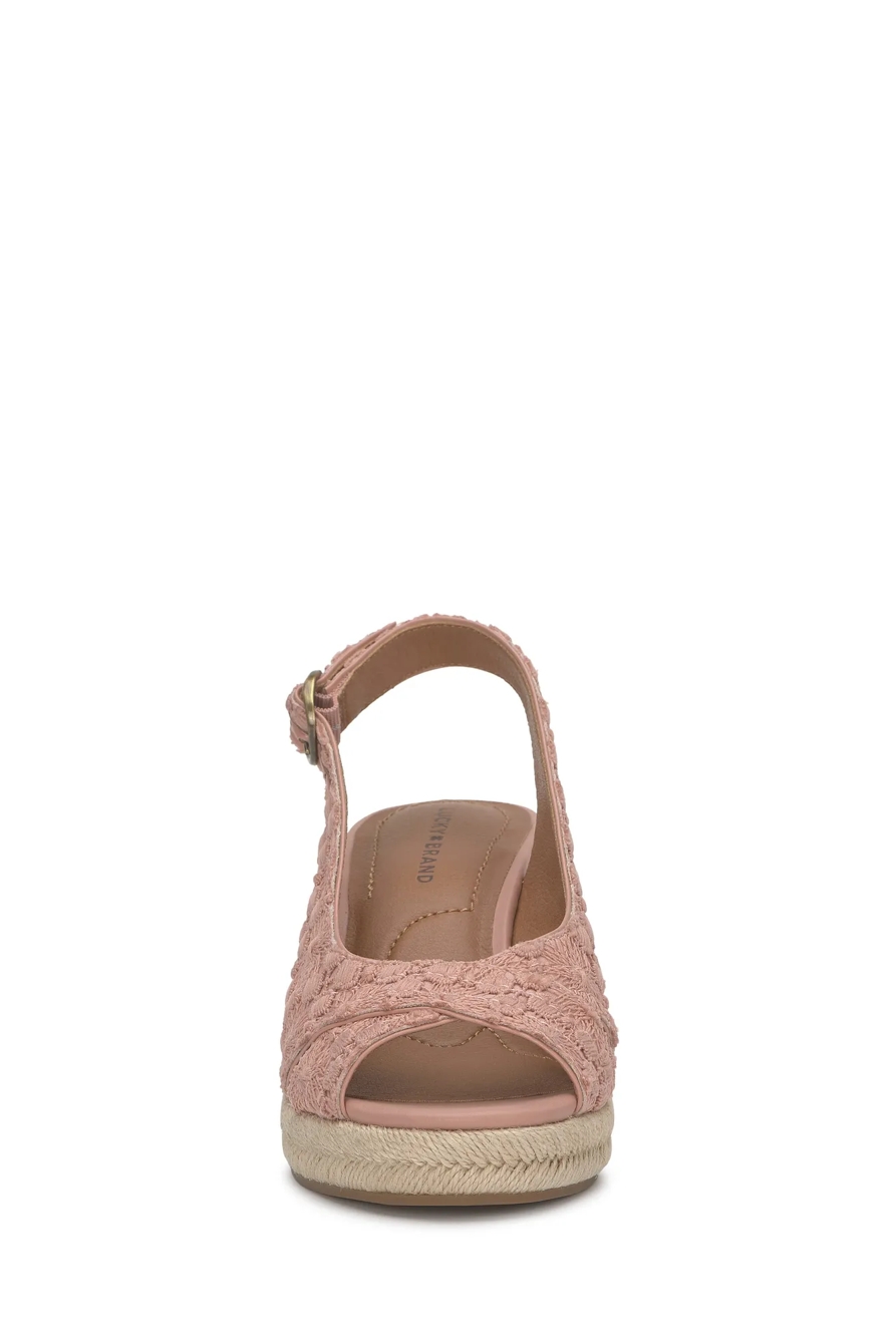 Cyrila Embroidered Espadrille Wedge Sandal, image 3