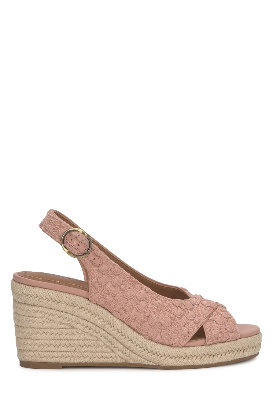 Cyrila Embroidered Espadrille Wedge Sandal, image 5