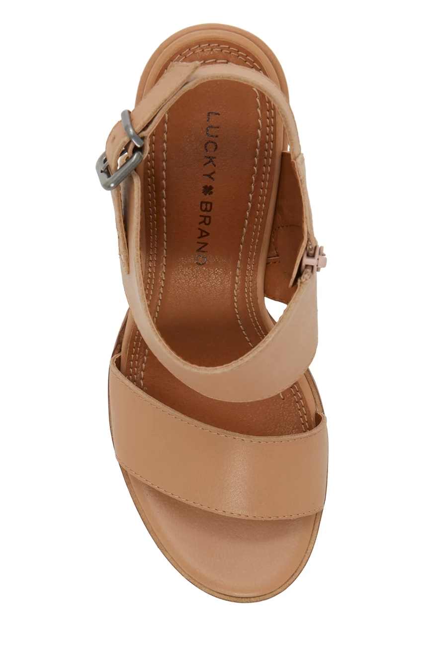 Dinzin Double Band Heeled Sandal, image 4
