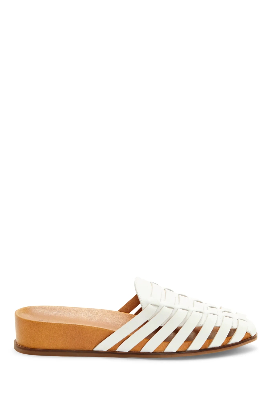 DOERID LEATHER FLAT SLIDES, image 2