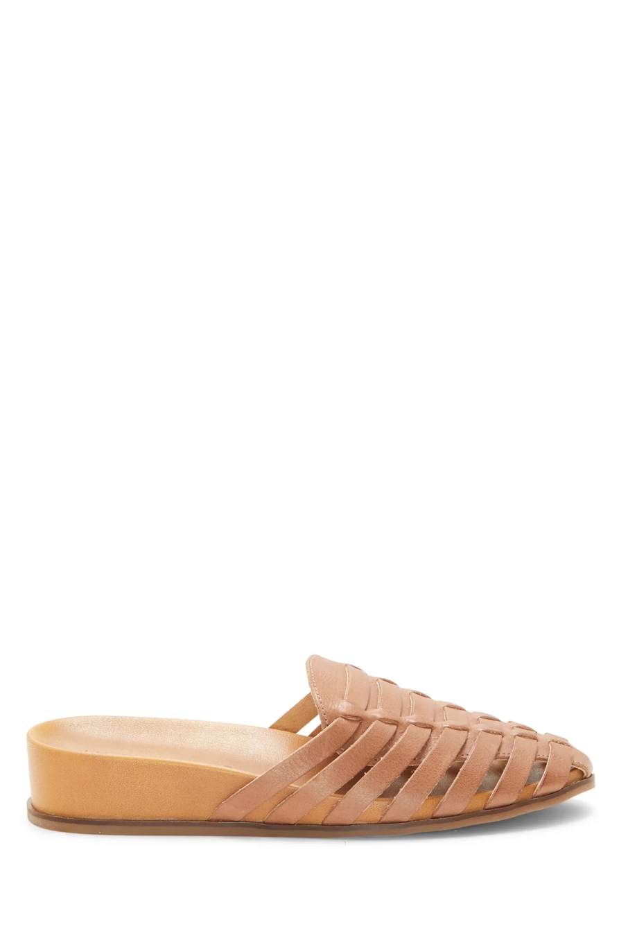 DOERID LEATHER FLAT SLIDES, image 2
