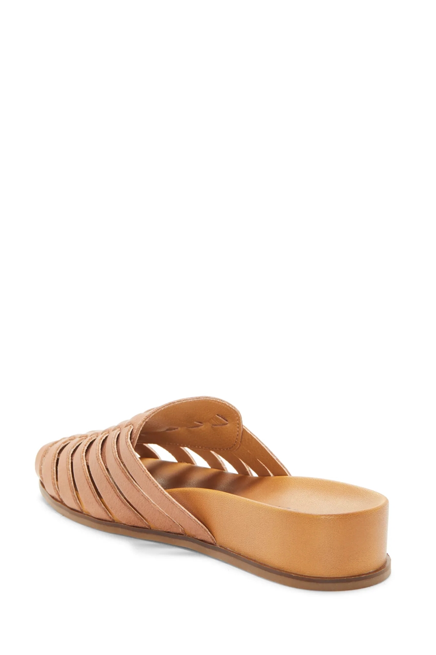 DOERID LEATHER FLAT SLIDES, image 4