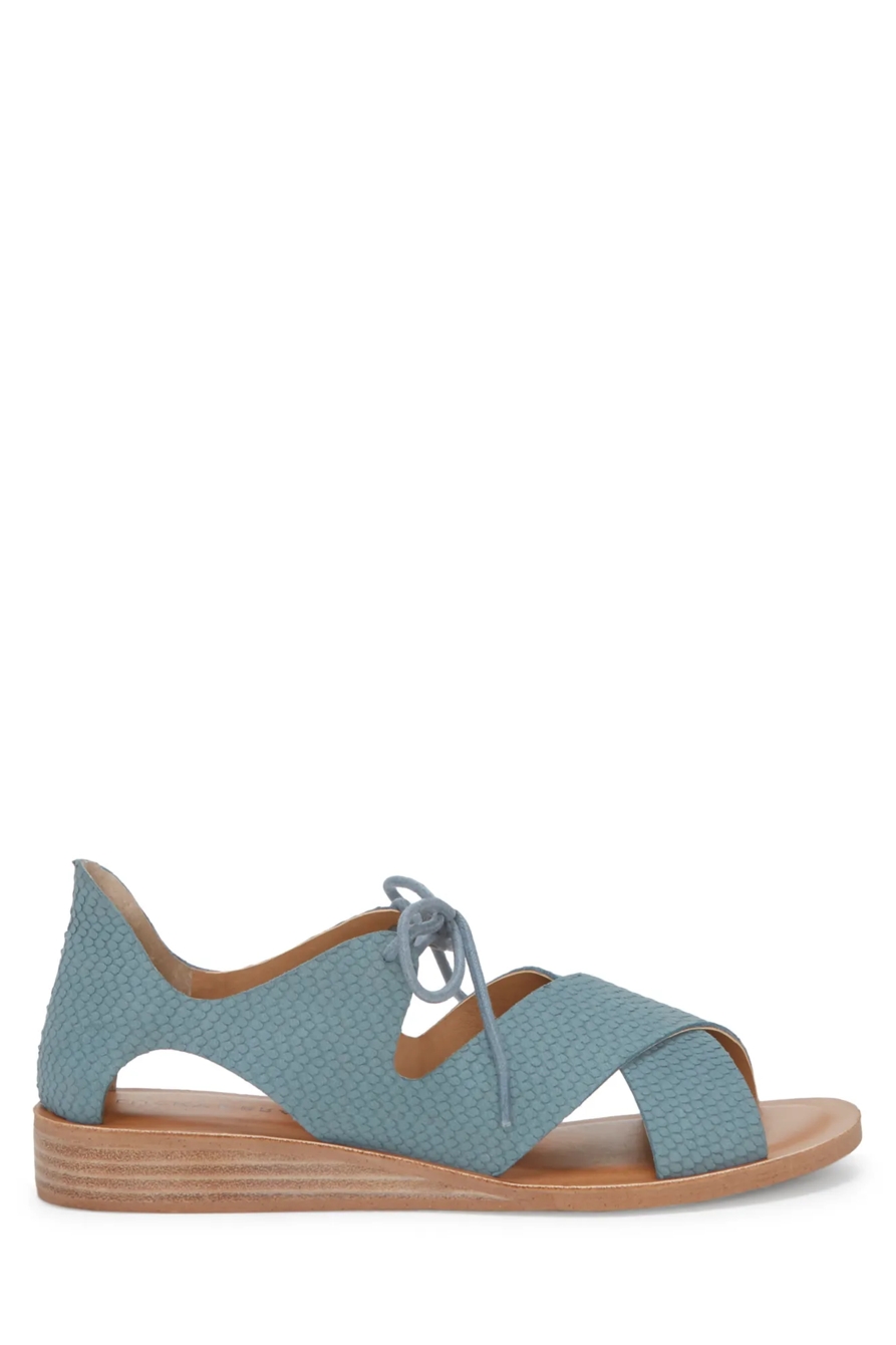 HAFSA LEATHER FLAT SANDAL, image 2
