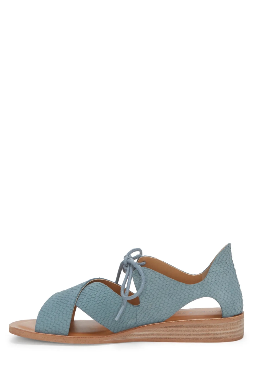 HAFSA LEATHER FLAT SANDAL, image 3