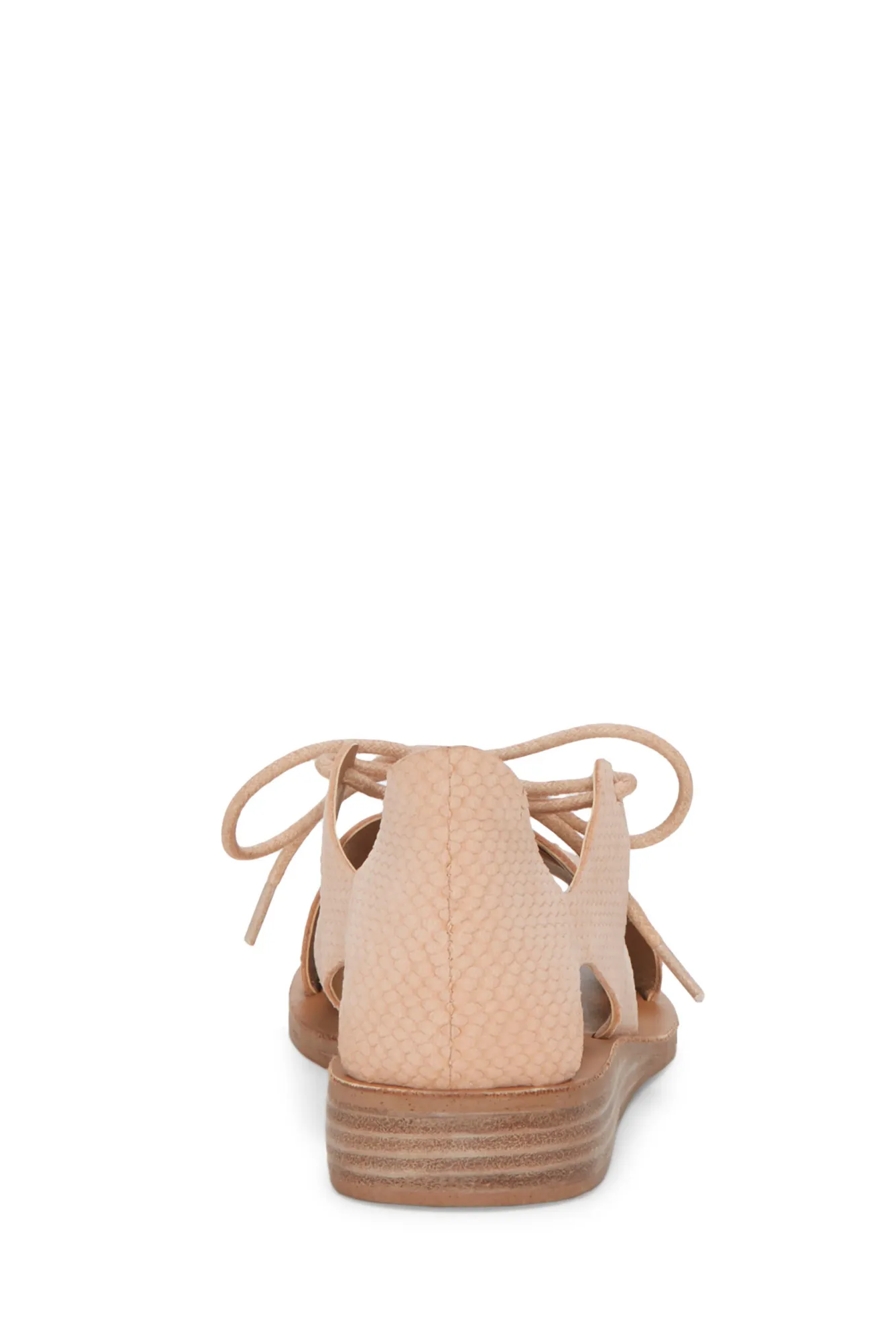 HAFSA LEATHER FLAT SANDAL, image 5