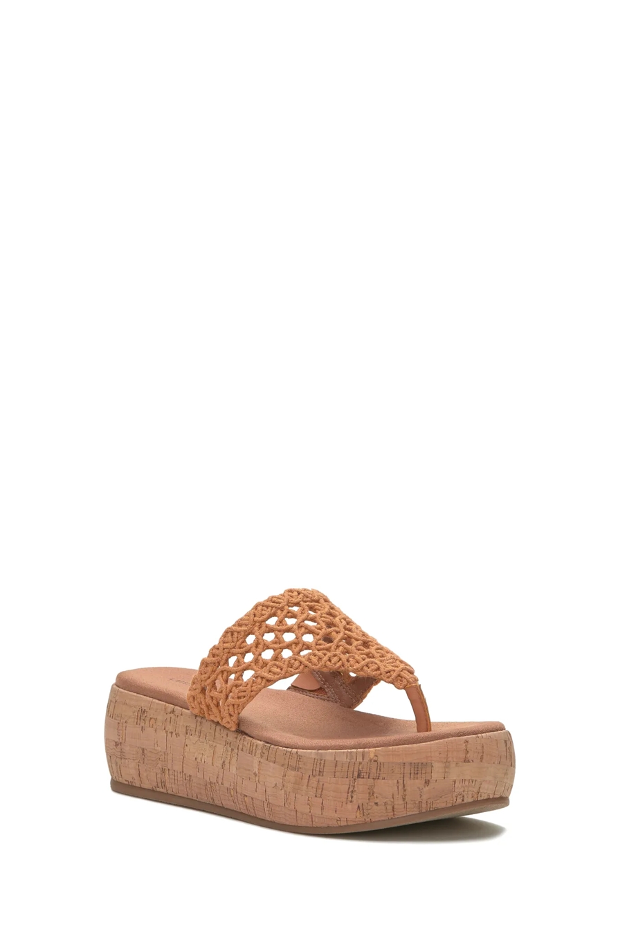 JASLENE MACRAME CORK PLATFORM SANDAL, image 1