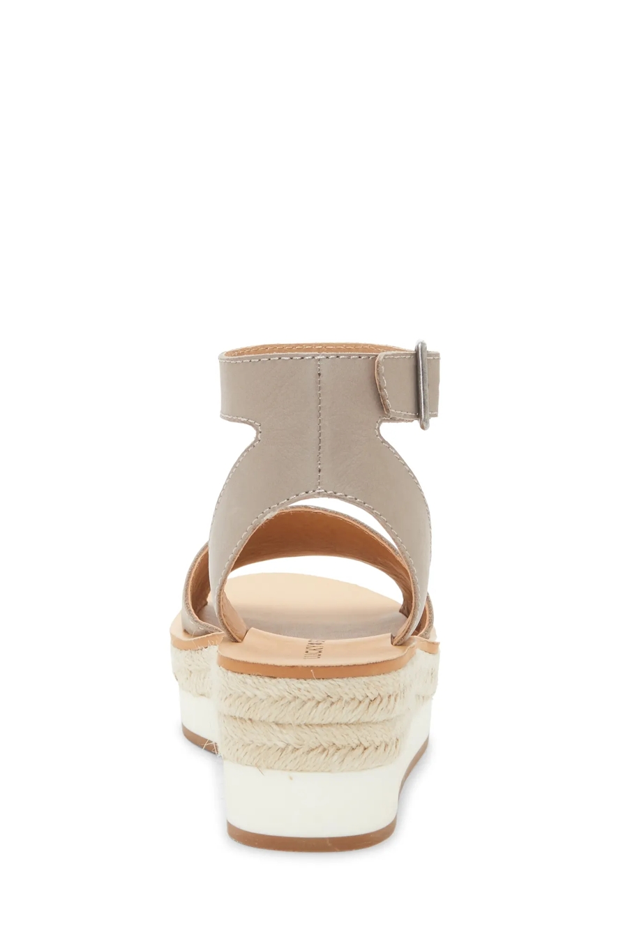 JOODITH LEATHER PLATFORM WEDGE SANDAL, image 5