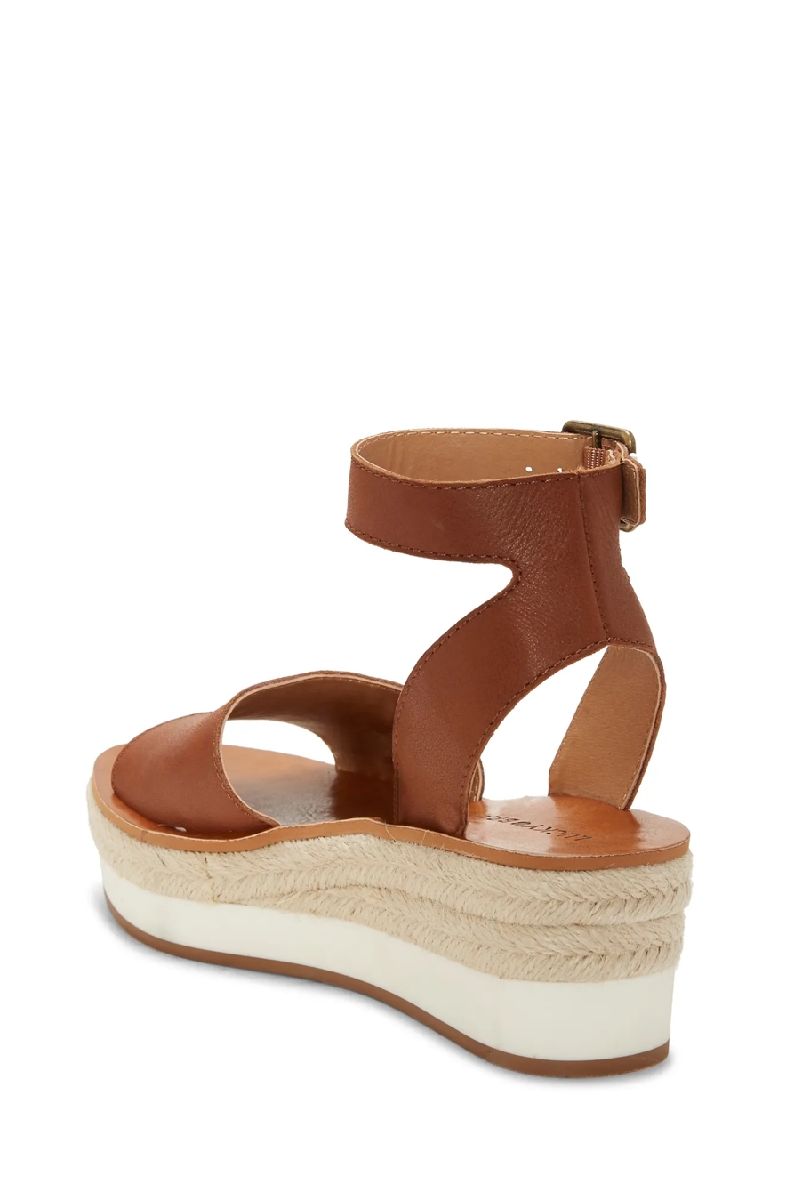 JOODITH LEATHER PLATFORM WEDGE SANDAL, image 6