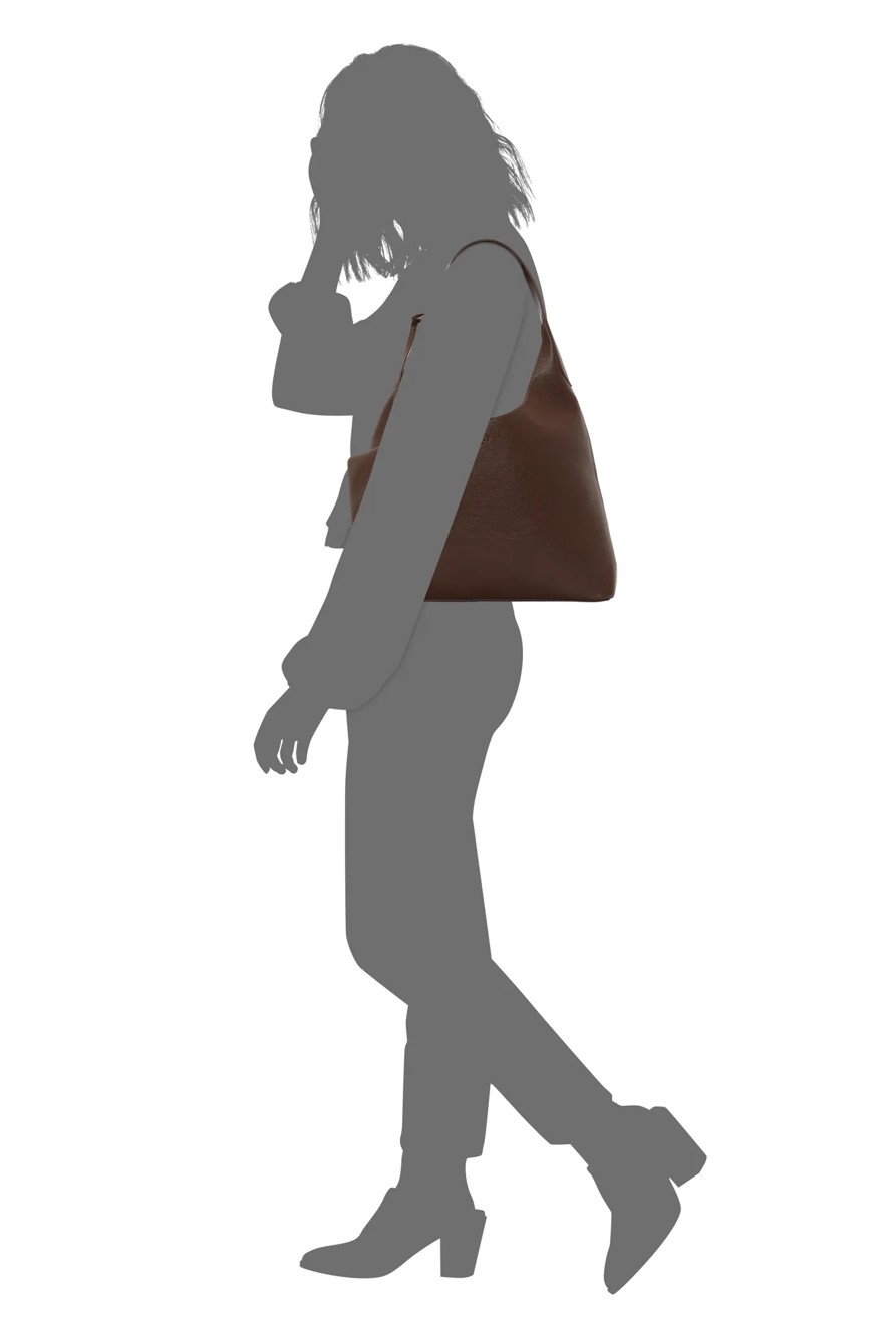 JUNY VEGAN LEATHER SHOULDER BAG, image 4