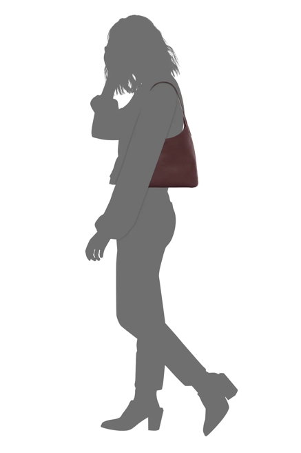 JUNY VEGAN LEATHER SHOULDER BAG, image 4