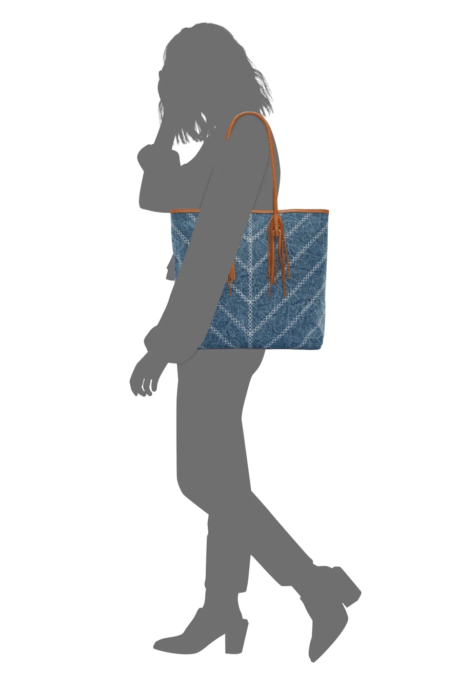 LANA DENIM TOTE, image 4