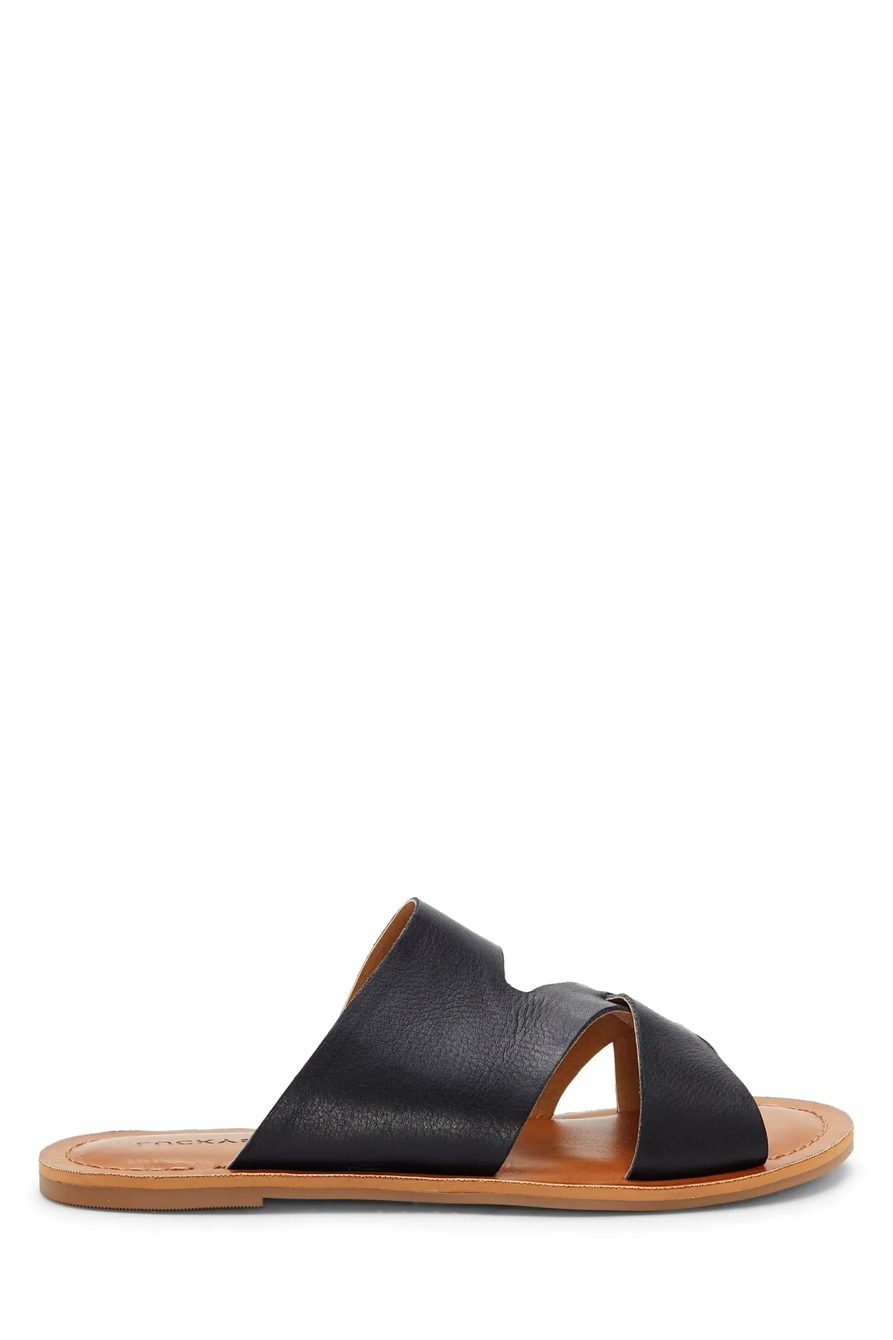 LEELAN LEATHER FLAT SANDAL, image 2