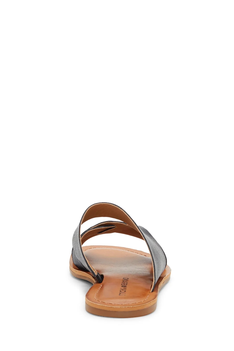 LEELAN LEATHER FLAT SANDAL, image 5