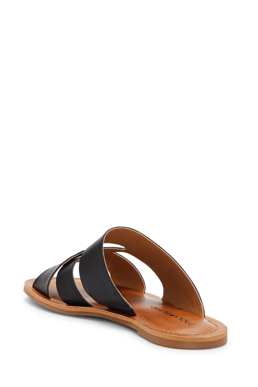 LEELAN LEATHER FLAT SANDAL, image 6
