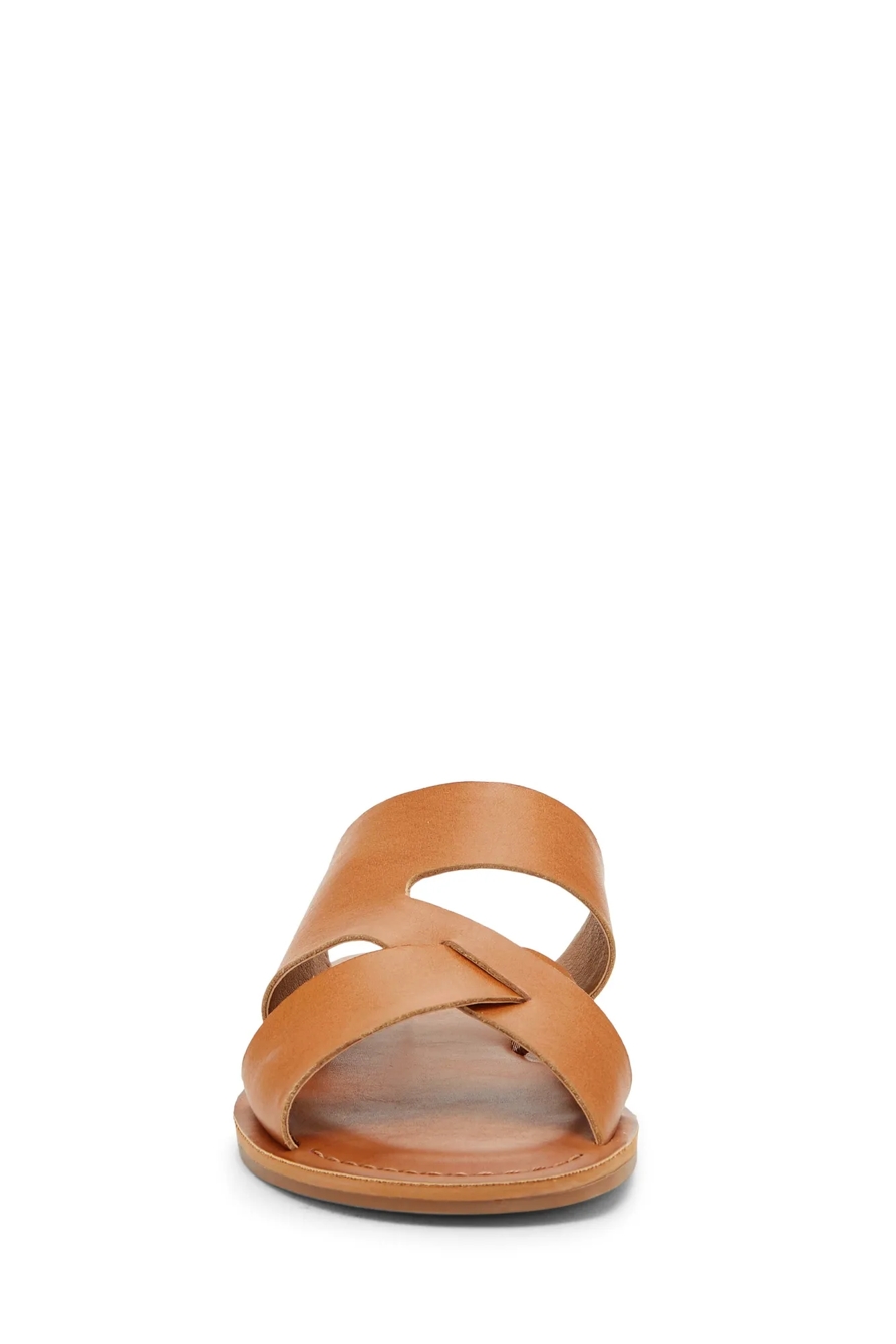LEELAN LEATHER FLAT SANDAL, image 3