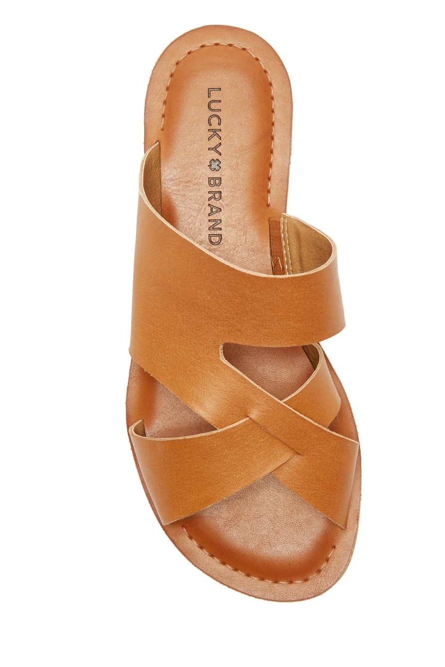 LEELAN LEATHER FLAT SANDAL, image 4