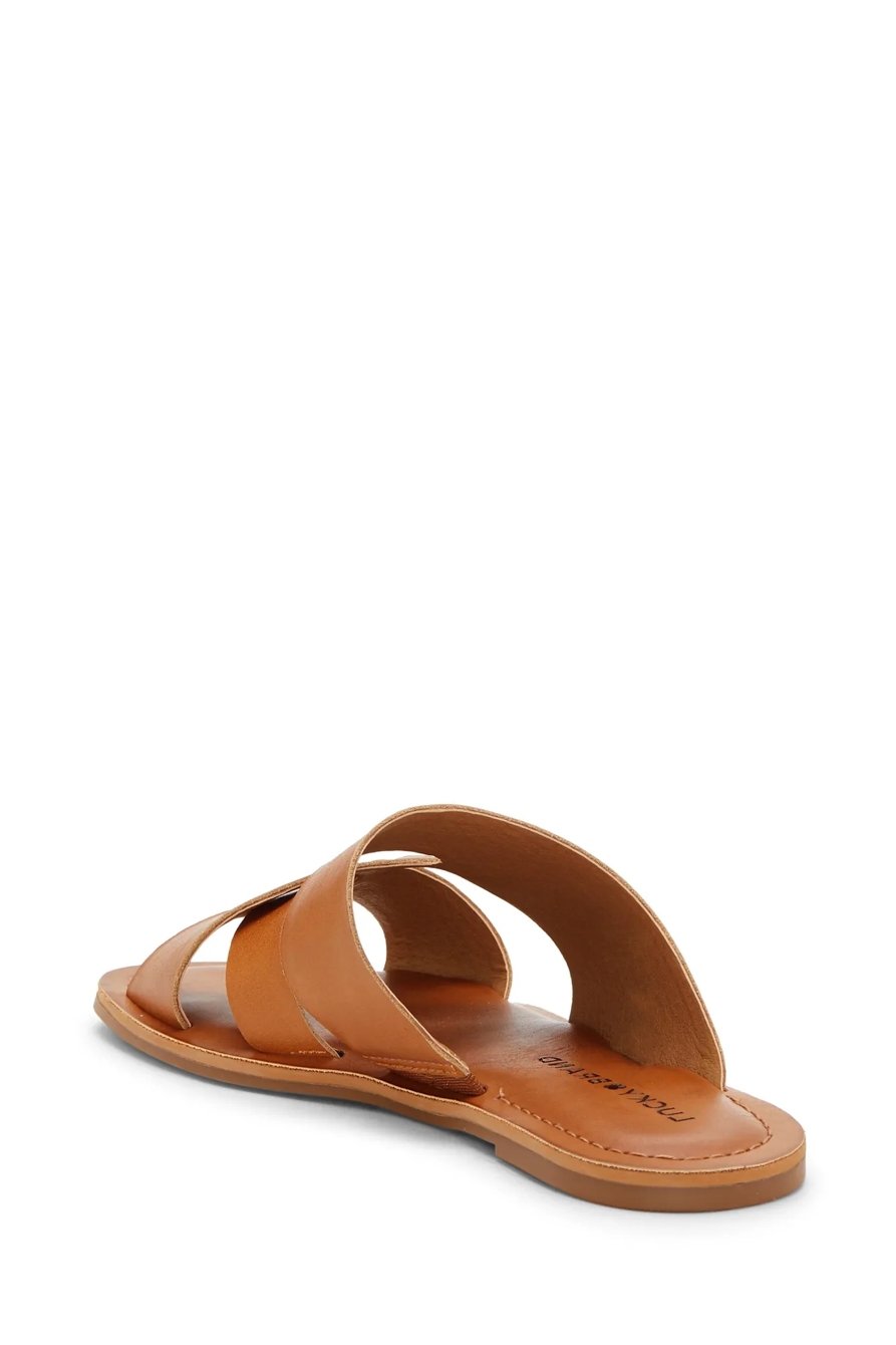 LEELAN LEATHER FLAT SANDAL, image 6