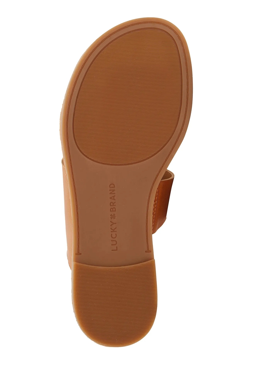LEELAN LEATHER FLAT SANDAL, image 8