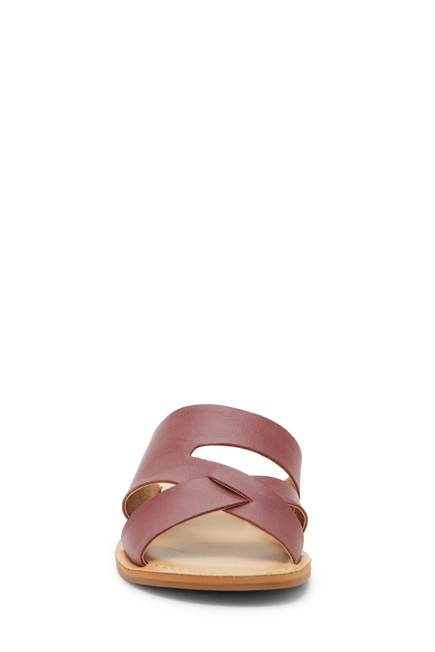 LEELAN LEATHER FLAT SANDAL, image 3