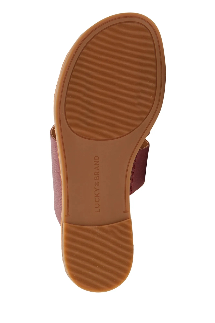LEELAN LEATHER FLAT SANDAL, image 8