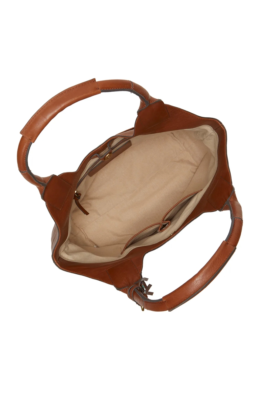 LOVE BEADED LEATHER TOTE, image 3