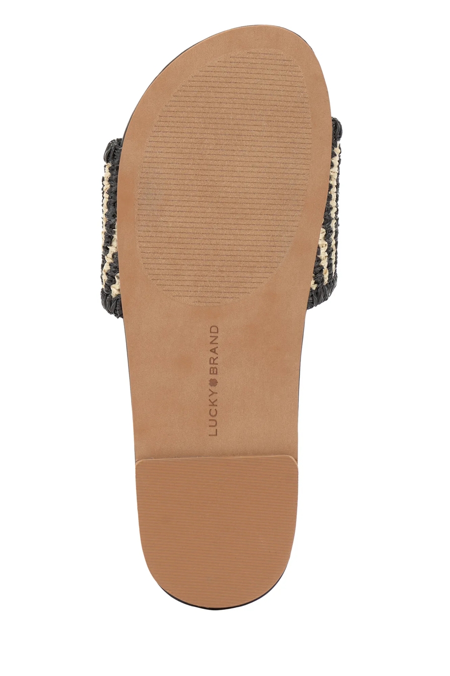 RAFFIA WOVEN POOL SLIDE, image 9
